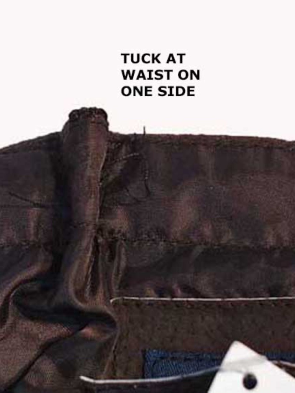 SUEDE LONG SKIRT & CROCHET LACE HEM, ORIGINAL TAGS ON, MISSES 16, DARK BROWN, - Picture 6 of 12
